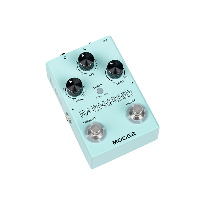Pédale HARMONIER, 12 harmonisations vocales différentes, 11 modes harmoniques, boîtier métal, vert