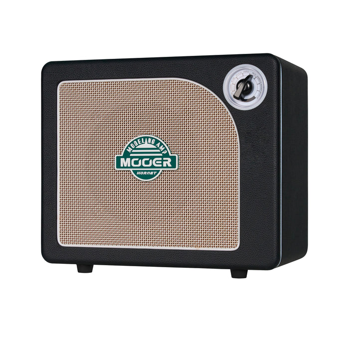 Ampli HORNET BLACK LI, 15W, HP 6.5", 9 modélisations d'amplis haute-qualité, effets Modulation/Délai/Réverb, batterie, noir