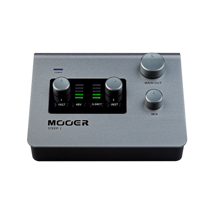 Interface audio STEEP I, 2 canaux, deux entrées (combo XLR/Jack et Jack), alimentation fantôme, USB type C 2.0, gris