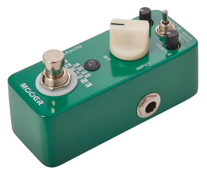 Pédale LOFI MACHINE, réducteur de fréquence d'échantillonnage 3 modes (Synth/Guitar/Bass), boîtier métal, true bypass, vert