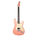 MOOER MSC10 ELITE, corps peuplier, manche érable torréfié satiné, touche ébène tech, rose, avec housse