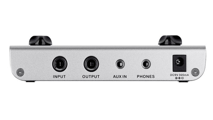 Pédalier multi-effets PE100, 6 blocs d'effet comprenant 39 types d'effets, 98 presets usine et 99 presets utilisateur, noir