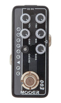 Pédale POWER-ZONE, préampli numérique type Metal, deux canaux, EQ 3 bandes par canal, noir et gris