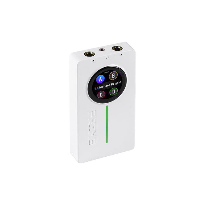 Interface PRIME P2, pour guitare électrique, écran tactile, technologie MNRS de modélisation d'amplis et d'effets, blanc
