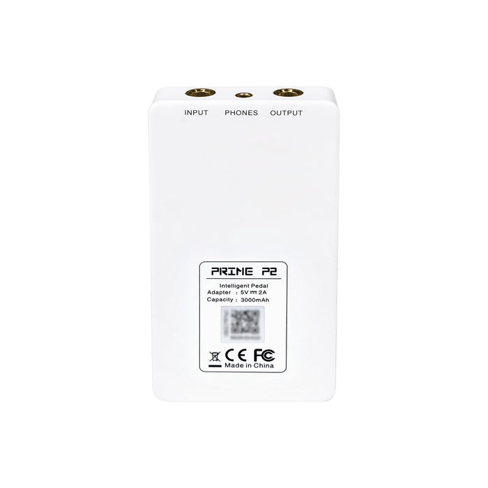 Interface PRIME P2, pour guitare électrique, écran tactile, technologie MNRS de modélisation d'amplis et d'effets, blanc