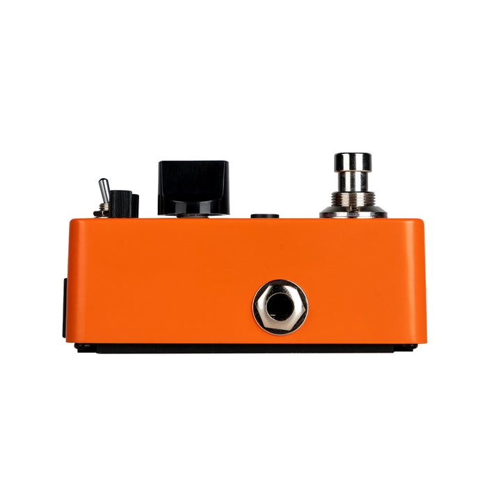Pédale PURER OCTAVE, octaver polyphonique 15 modes, 1 mode Detune, boîtier métal, true bypass, orange brillant