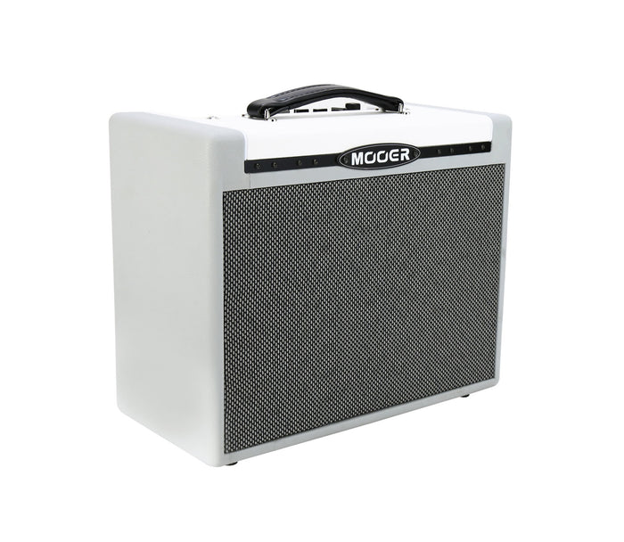 Ampli SD30, 30W, HP 8", 25 modélisations d'amplis, ampli de puissance Class A/B, 28 pédales d'effet intégrées, blanc