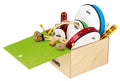 Lot de 12 petites percussions dans un coffre en bois
