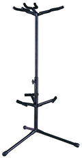 Support triple pour guitares, têtes et bras avec revêtement protecteur, repliable pour un transport aisé