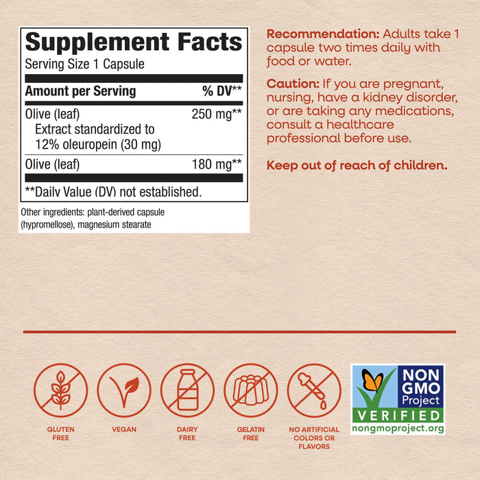 <{%MAIN4_64000%}>Nature's Way® | Olive Leaf Standardized Extract