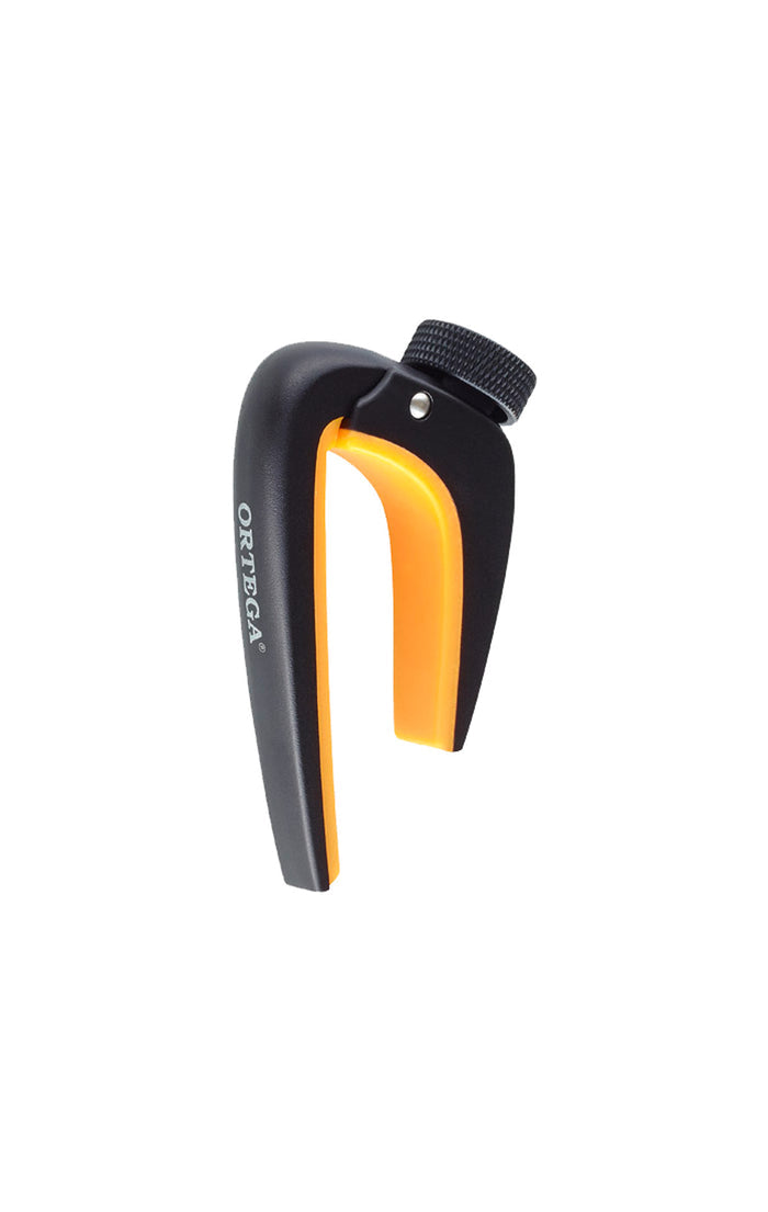 Capodastre"Spider Monkey" pour guitare touche bombée jusqu'à 52 mm de largeur au sillet, noir satiné