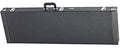 Etui pour basse électrique, rectangulaire, rembourrage 15 mm, compartiment accessoires, accastillage chromé, noir