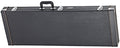 Etui pour guitare électrique, rectangulaire, rembourrage 15 mm, compartiment accessoires, accastillage chromé, noir