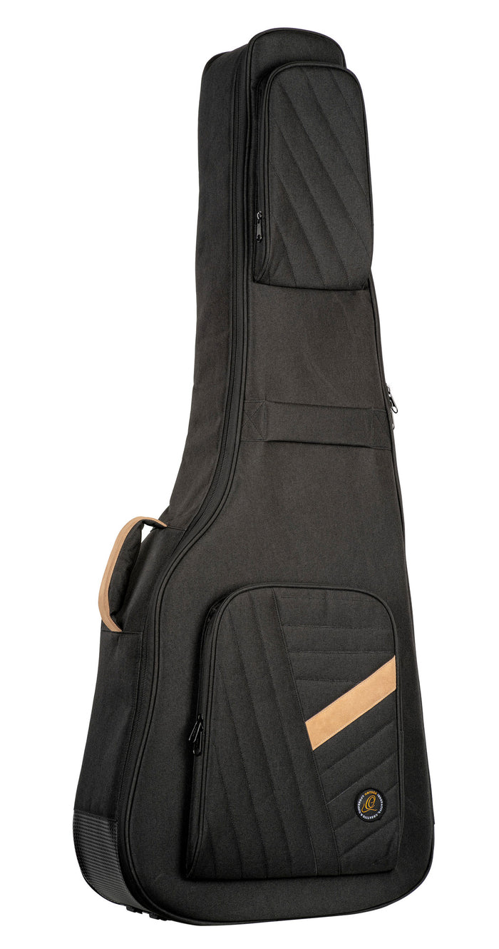 OGBAB-DLX-BK, housse Deluxe pour basse acoustique, coton résistant et déperlant, rembourrage intérieur 20mm, 2 poches, noir