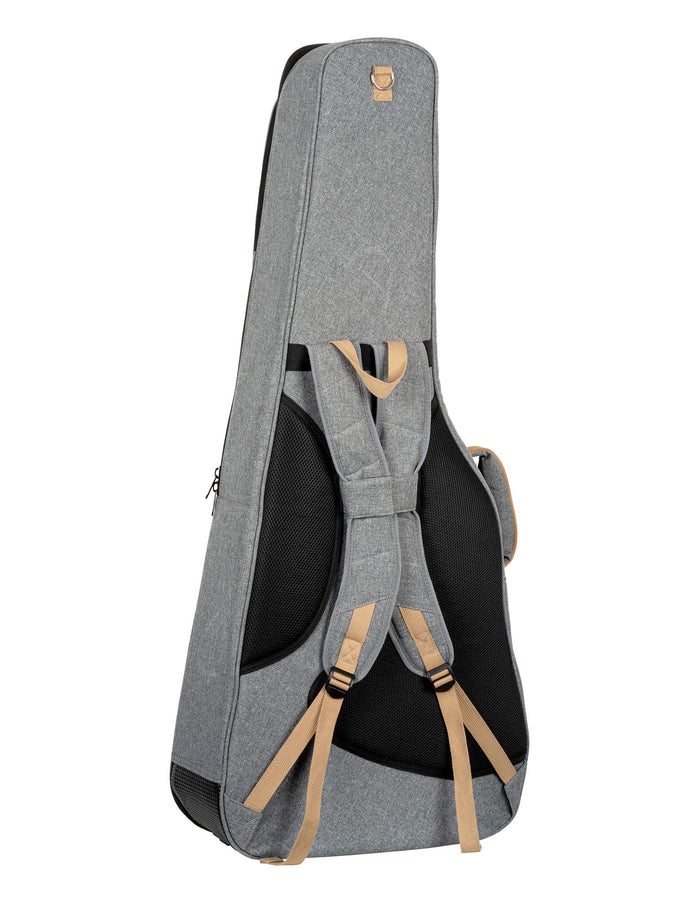 OGBDN-DLX-GY, housse Deluxe pour dreadnought, coton résistant et déperlant, rembourrage intérieur 20mm, 2 poches, noir