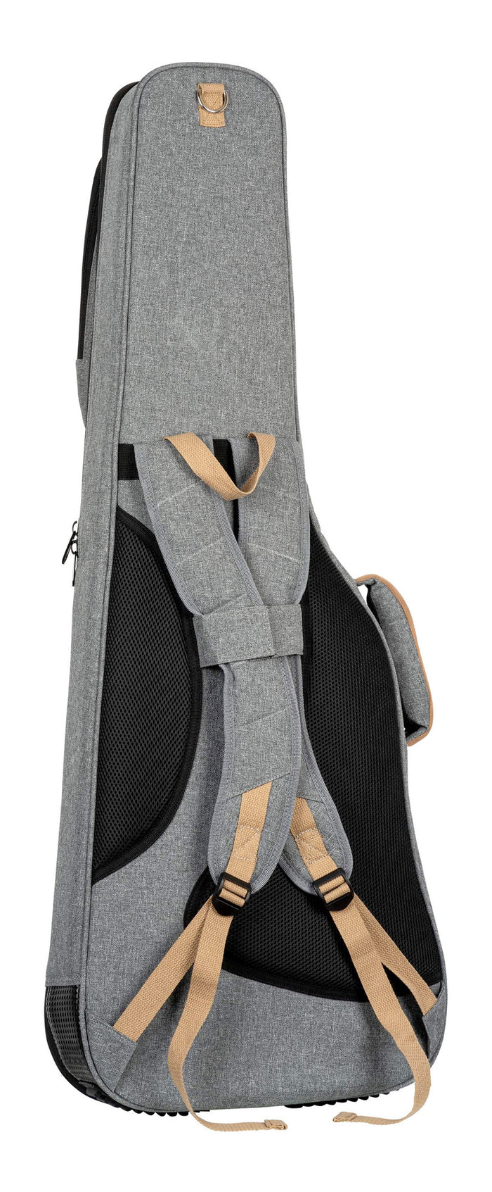 OGBEG-DLX-GY, housse Deluxe pour guitare électrique, coton résistant et déperlant, rembourrage intérieur 20mm, 2 poches, gris