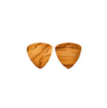 Set de 2 médiators en bois d'olivier, triangle XL, épaisseur 2.0 mm