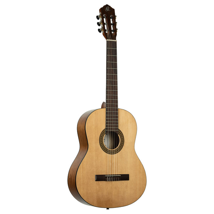 Ortega Picker Pack : guitare 4/4 avec table épicéa, housse, support, accordeur, sangle, jeu de cordes et médiators, naturel