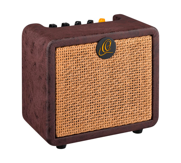 PTWO, ampli combo guitare acoustique 12W, Streaming Bluetooth, sortie casque, delay, reverb & chorus intégrés, simili cuir