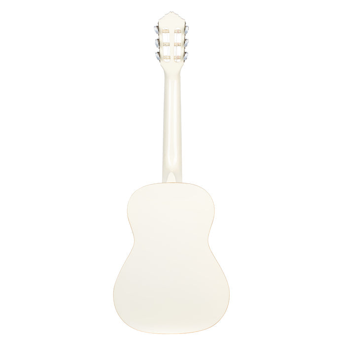 R121-1/2, table épicéa, fond & éclisses acajou, manche acajou (sillet 43.5 mm), housse, blanc brillant