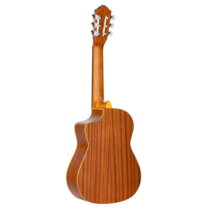 RQ38, Requinto, table épicéa Engelmann massif, fond & éclisses sapele, profondeur de caisse 110mm, sillet 50 mm, naturel satiné