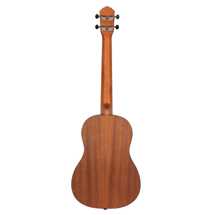 RU5-BA, modèle Baryton, table épicéa avec motif, fond & éclisses sapele, manche acajou, naturel satiné