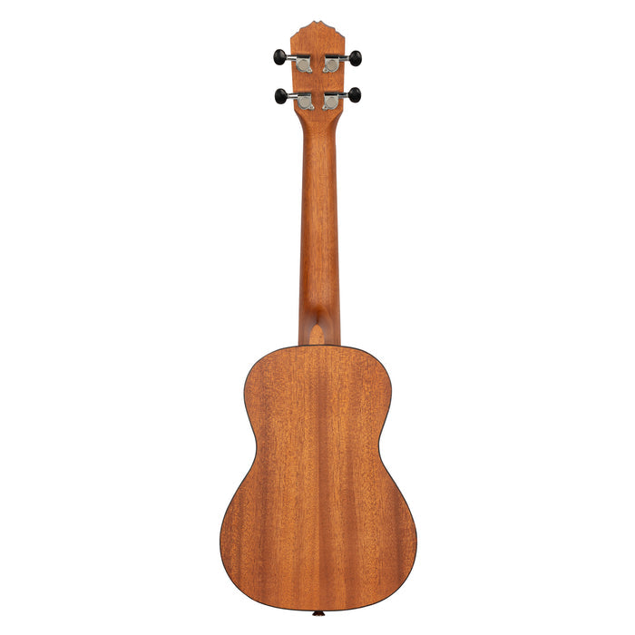 RU5MM, modèle Concert, table sapele avec motif, fond & éclisses sapele, manche acajou, naturel satiné