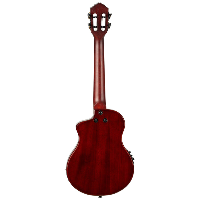 RTPX-U-ACA, modèle Tourplayer Ténor, pan coupé, EQ Magus X/U, table acacia, f/e okoumé, manche acajou, housse, dégradé brillant