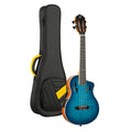 RTPX-U-FMA, modèle Tourplayer Ténor, pan coupé, EQ Magus X/U, table érable flammé, f/e okoumé, manche acajou, housse, bleu