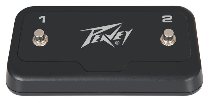 Footswitch double compatible avec une large gamme d'amplis Peavey, finition noir