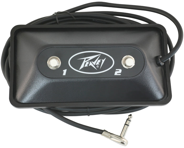Footswitch double compatible avec une large gamme d'amplis Peavey, finition noir