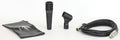 Microphone super-cardioïde, aimant en néodyme, réponse en fréquence précise, sac à cordon, filtre anti-pop et pince inclus, noir