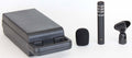 Microphone super-cardioïde, alimentation fantôme requise, pince micro, bonnette anti-vent et valise inclus, noir