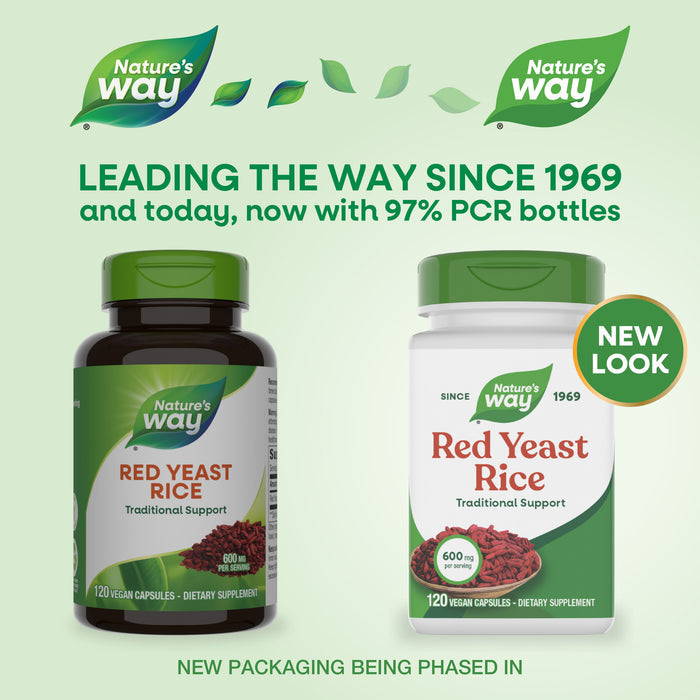 <{%MAIN1_15540%}>Nature's Way® | Red Yeast Rice - package updates old to new