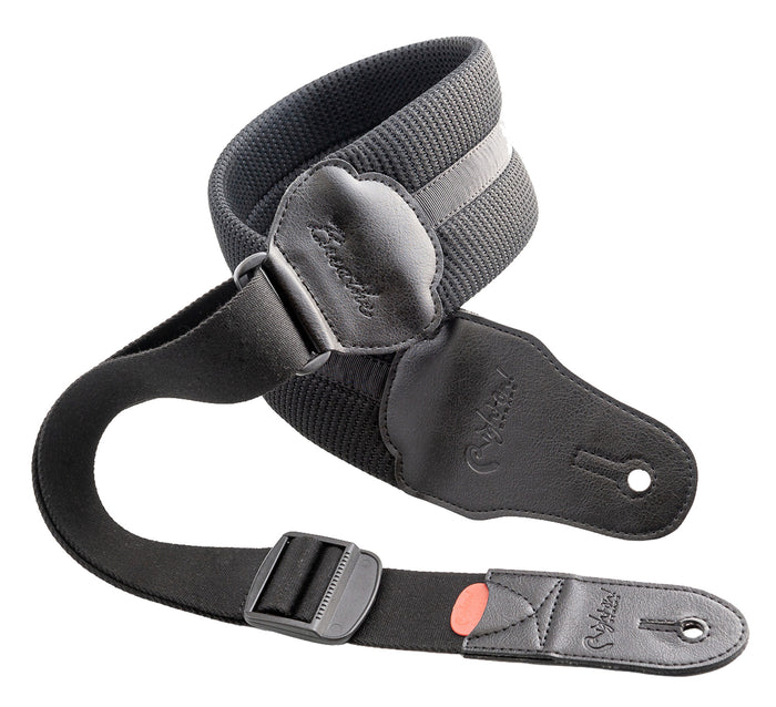 Courroie modèle BREATHE, matière imperméable avec membrane respirante interne, largeur 8 cm, longueur 103 à 130 cm, noir