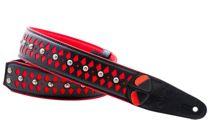 COURROIE VEGAN RIGHTON ARMOUR ROUGE
