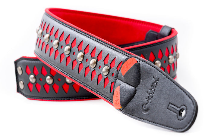 COURROIE VEGAN RIGHTON ARMOUR ROUGE
