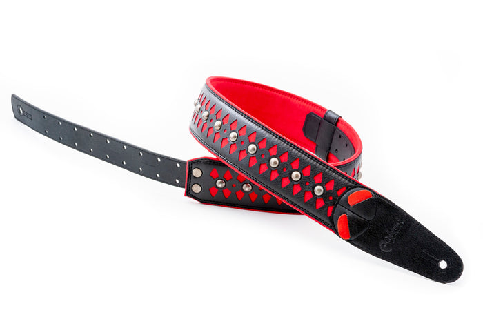 COURROIE VEGAN RIGHTON ARMOUR ROUGE