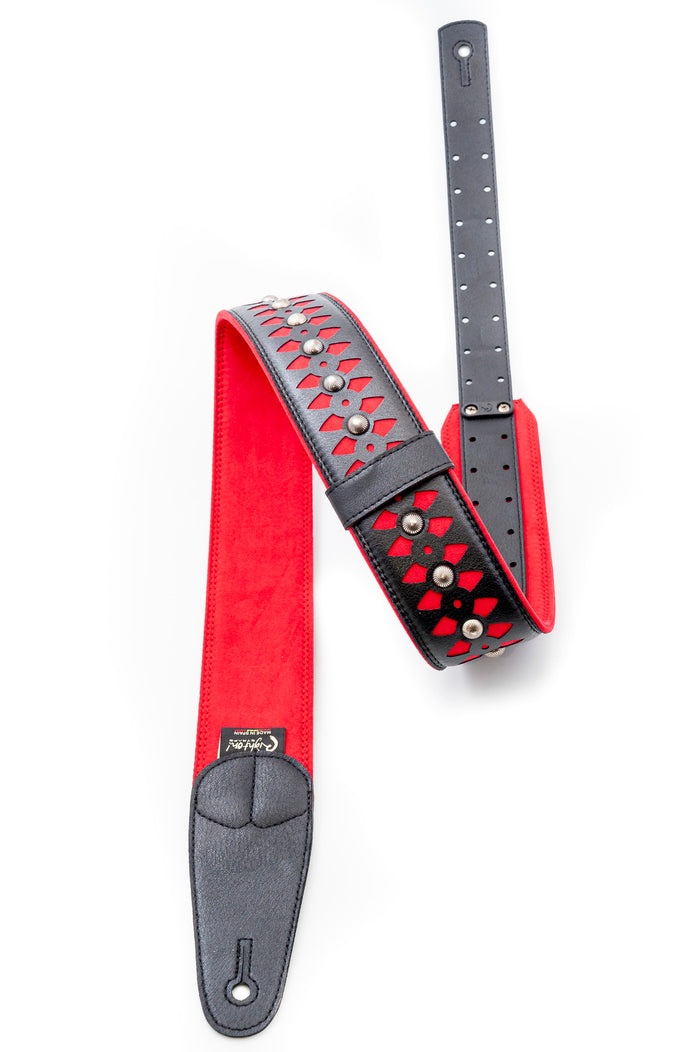 COURROIE VEGAN RIGHTON ARMOUR ROUGE