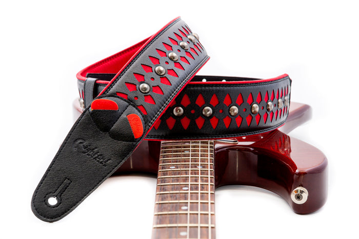 COURROIE VEGAN RIGHTON ARMOUR ROUGE