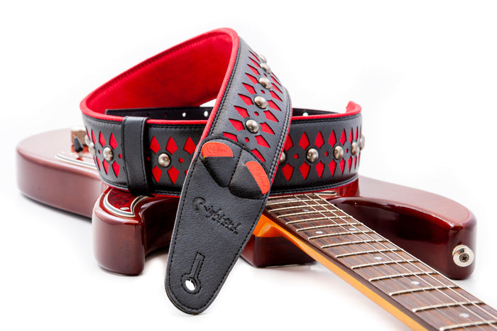 COURROIE VEGAN RIGHTON ARMOUR ROUGE