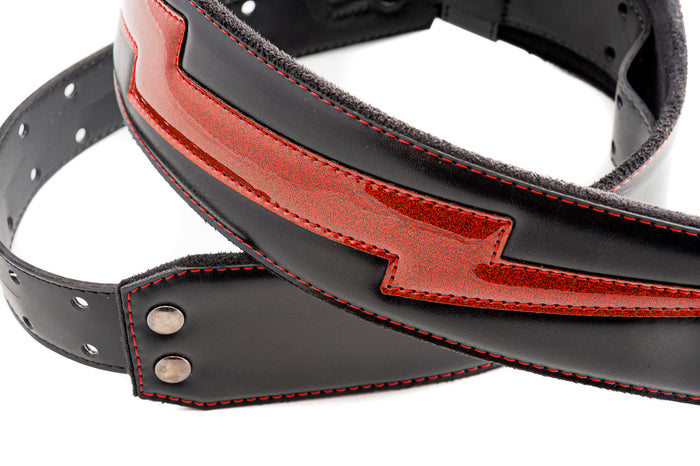 COURROIE VEGAN RIGHTON BOLT ROUGE
