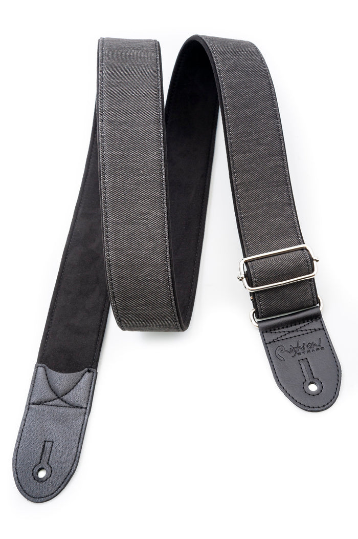 COURROIE VEGAN RIGHTON DENIM-50 NOIRE