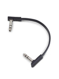 Cable plat TRS 15 cm - Noir