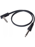 Cable plat TRS 40 cm, droit/angle - Noir