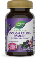 <{%PRIMARY_13610%}>Nature's Way® | Sambucus Cough Relief +♢ Immune* Elderberry Gummies, 36 gummies, Elderberry