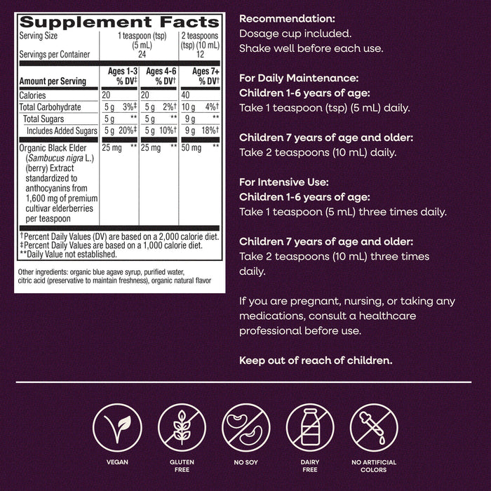 <{%MAIN5_15797%}>Nature's Way® | Sambucus Organic Traditional Elderberry Immune Syrup for Kids
