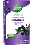 <{%PRIMARY_10493%}>Nature's Way® | Sambucus Traditional Immune Elderberry Drops, 1 fl oz (30 ml), Elderberry