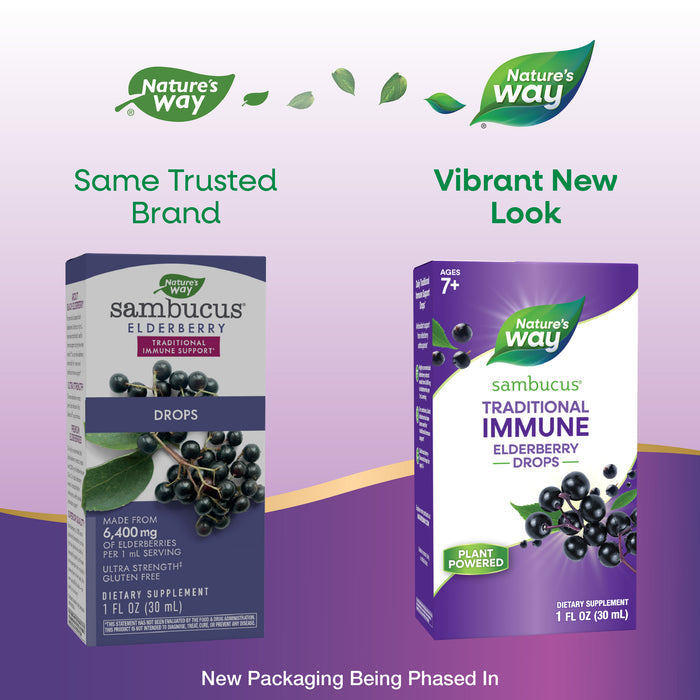 <{%MAIN1_10493%}>Nature's Way® | Sambucus Traditional Immune Elderberry Drops