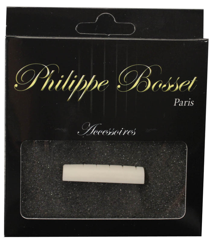 Sillet de tête pour guitare folk, os (43 x 6 x 9 mm)
